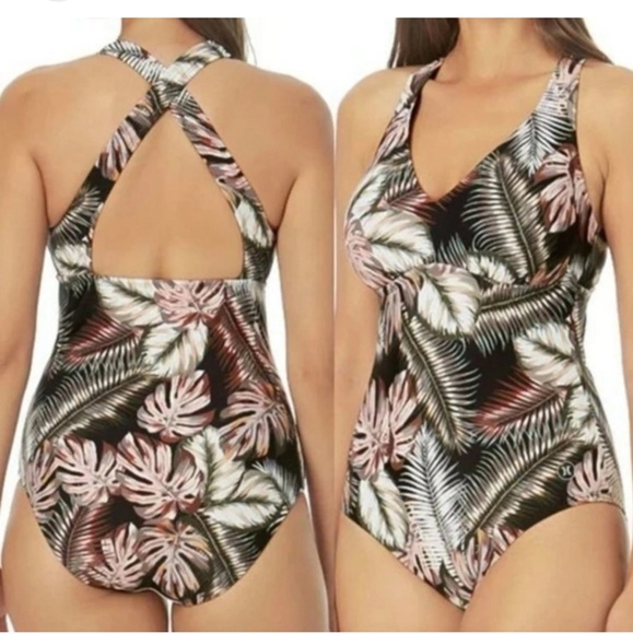 Hurley Other - Hurley Scattered Palm One Piece Swimsuit. Size S